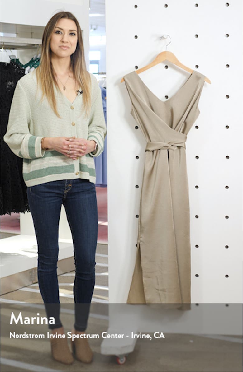 Reeba Crisscross Satin Dress, sales video thumbnail