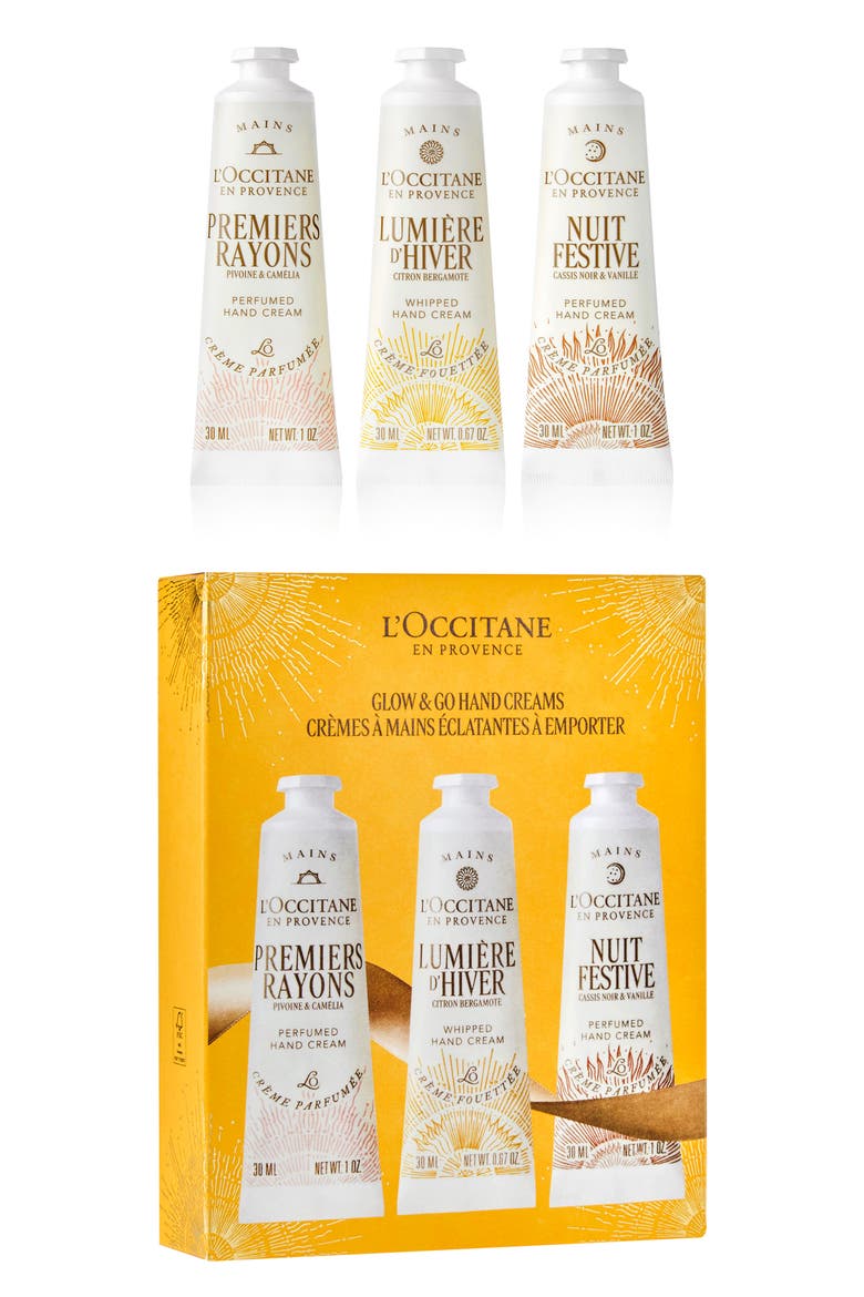 L'Occitane Glow & Go Hand Cream Set $39 Value (Women) | Nordstrom