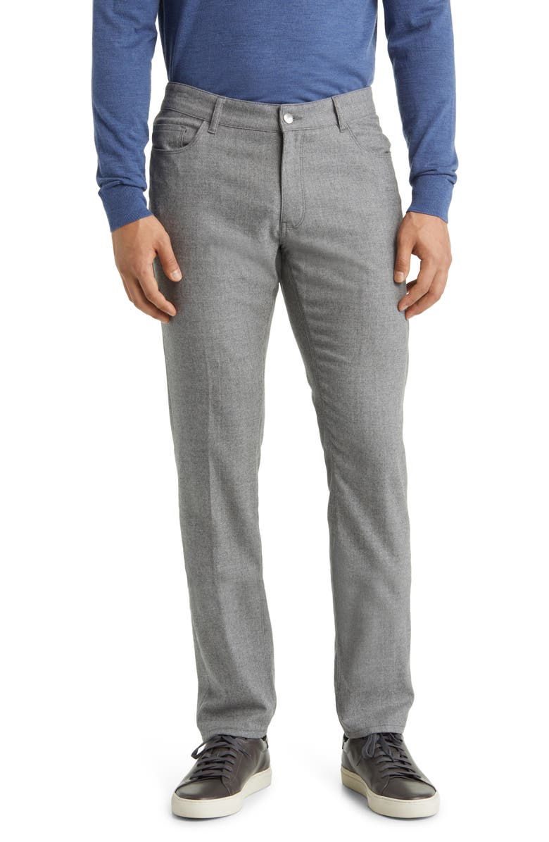 Peter Millar Excursionist Flex Alpine Five-Pocket Wool Pants, Main, color, 