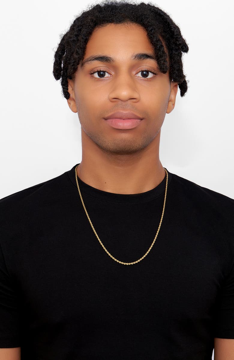 Adornia Men's Water Resistant Rope Chain Necklace, Alternate, color, 