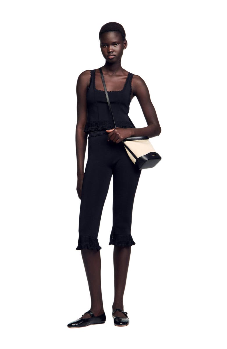 SANDRO Ruffled top, Alternate, color, 