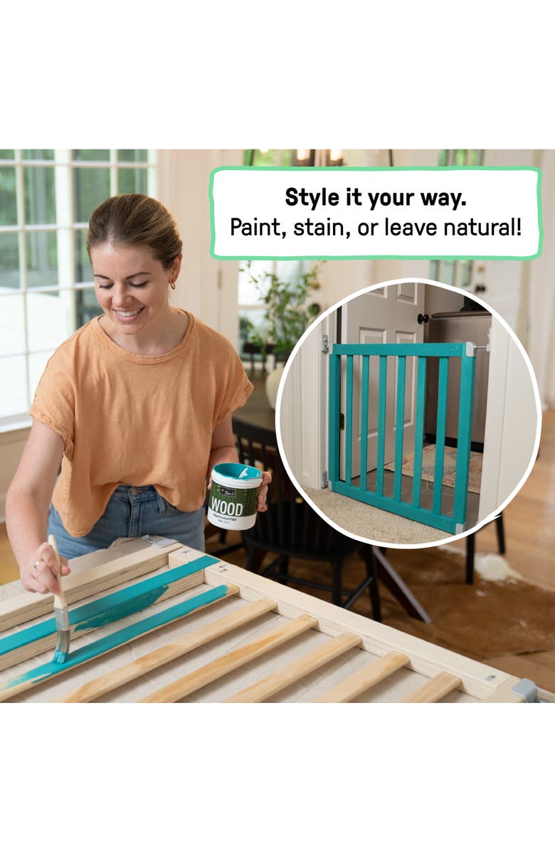 INGENUITY The Doorway 36S Series Custom Collection Safety Pet and Baby Gate, Alternate, color, Natural