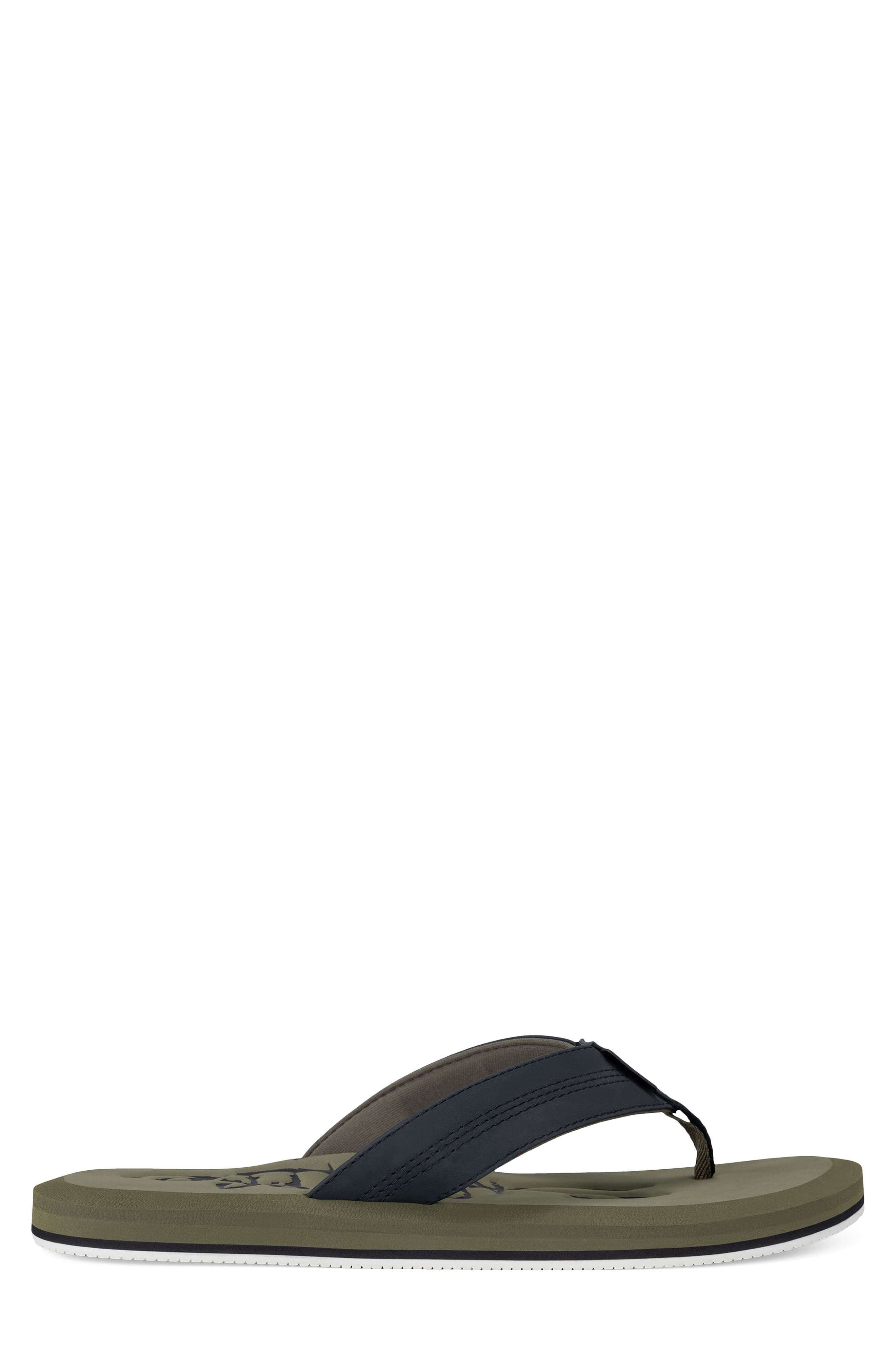 The Skiff Flip Flop, Alternate, color, OLIVE