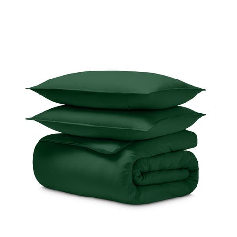 Organic Cotton Jersey Duvet Cover & Pillow Sham Set