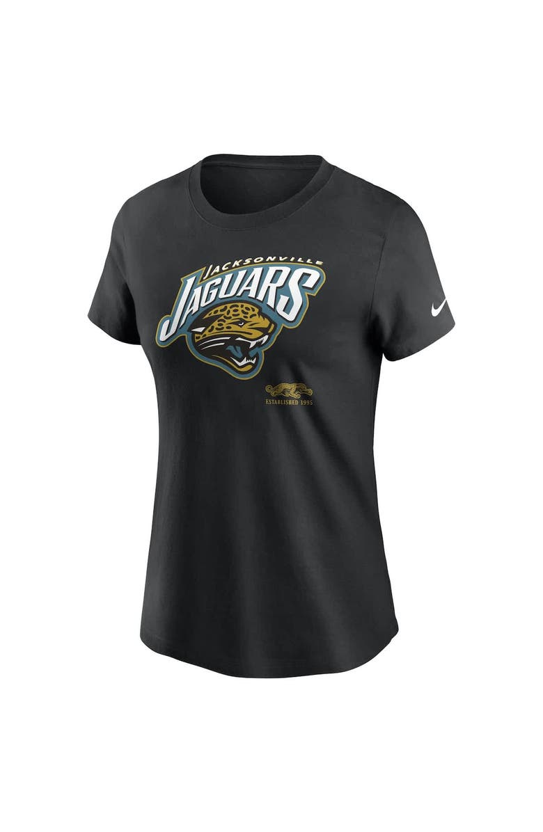 Nike Women's Nike Black Jacksonville Jaguars Prowler Throwback Est. 1995 T-Shirt, Alternate, color, Black
