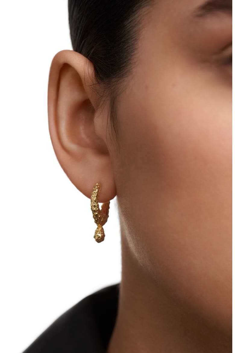 Lava Single Hoop, Alternate, color, Gold