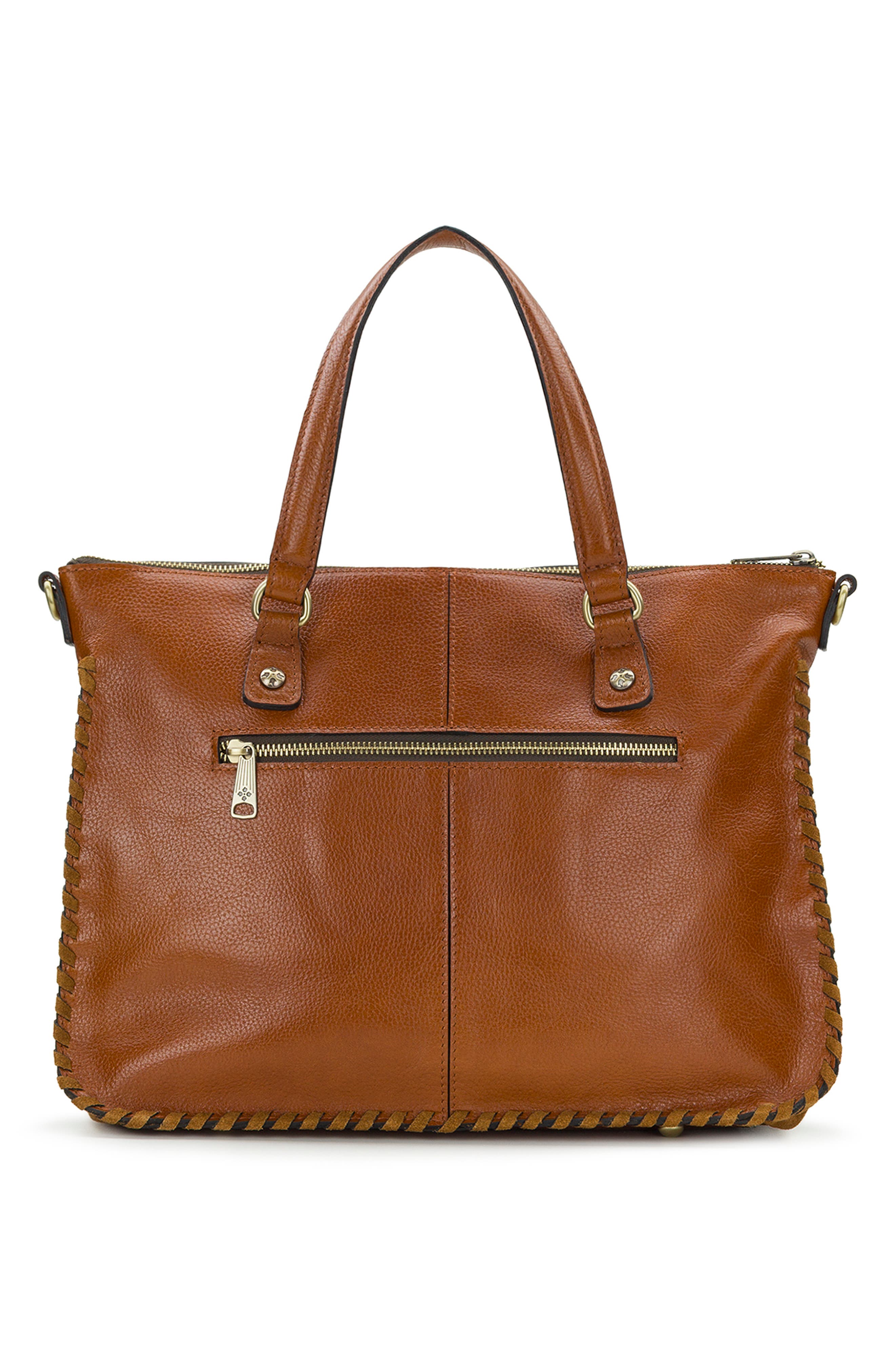 Briona Leather Satchel, Alternate, color, COGNAC