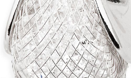 Tasha Crystal Mesh Hoop Earrings In Metallic