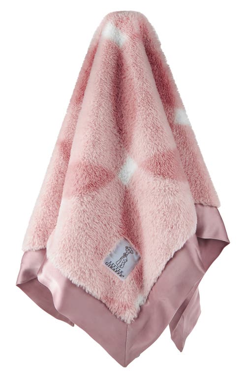 Little Giraffe Luxe Whirl Baby Blanket In Pink