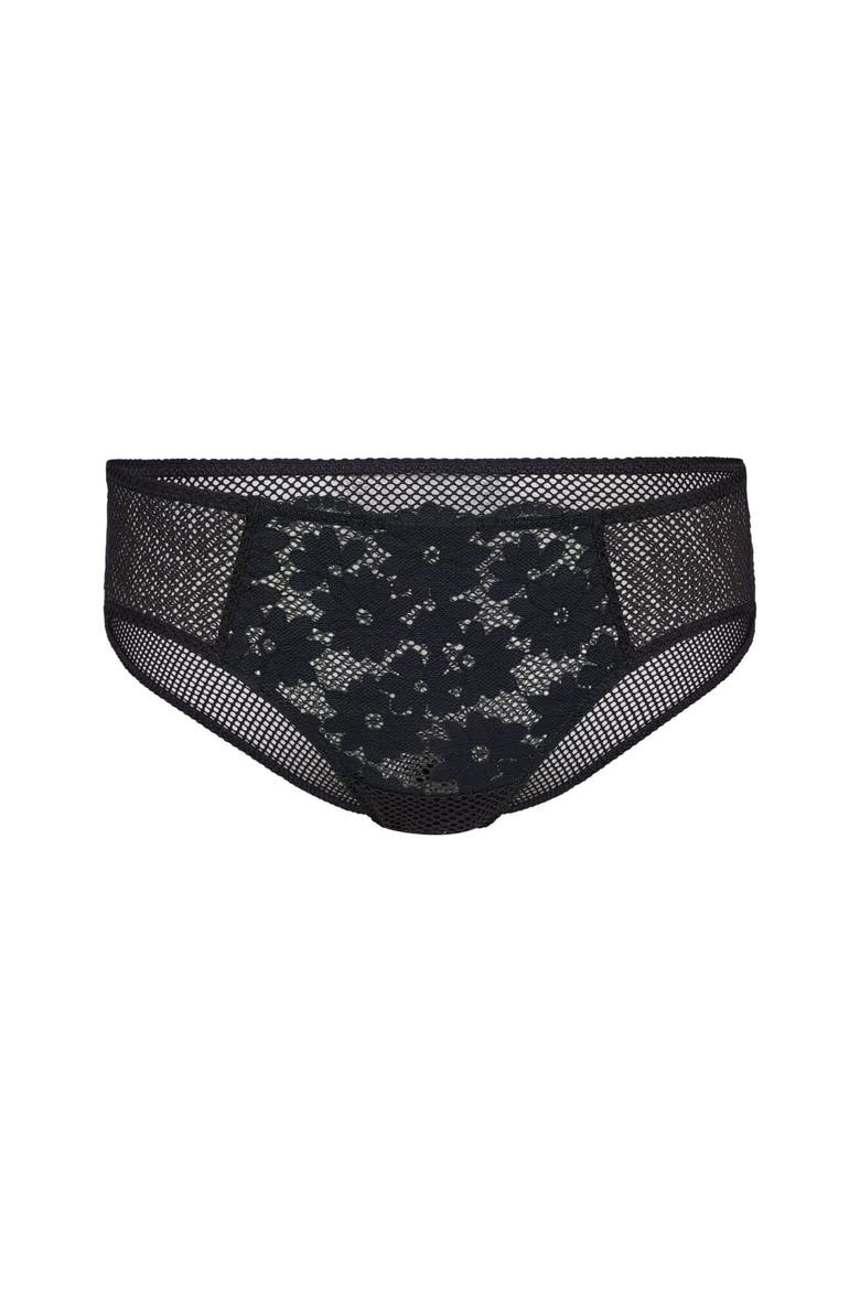 Roxanne Hipster Panties, Alternate, color, Black