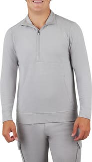 90 DEGREE BY REFLEX Ultra Mélange Fleece Half Zip Sweatshirt