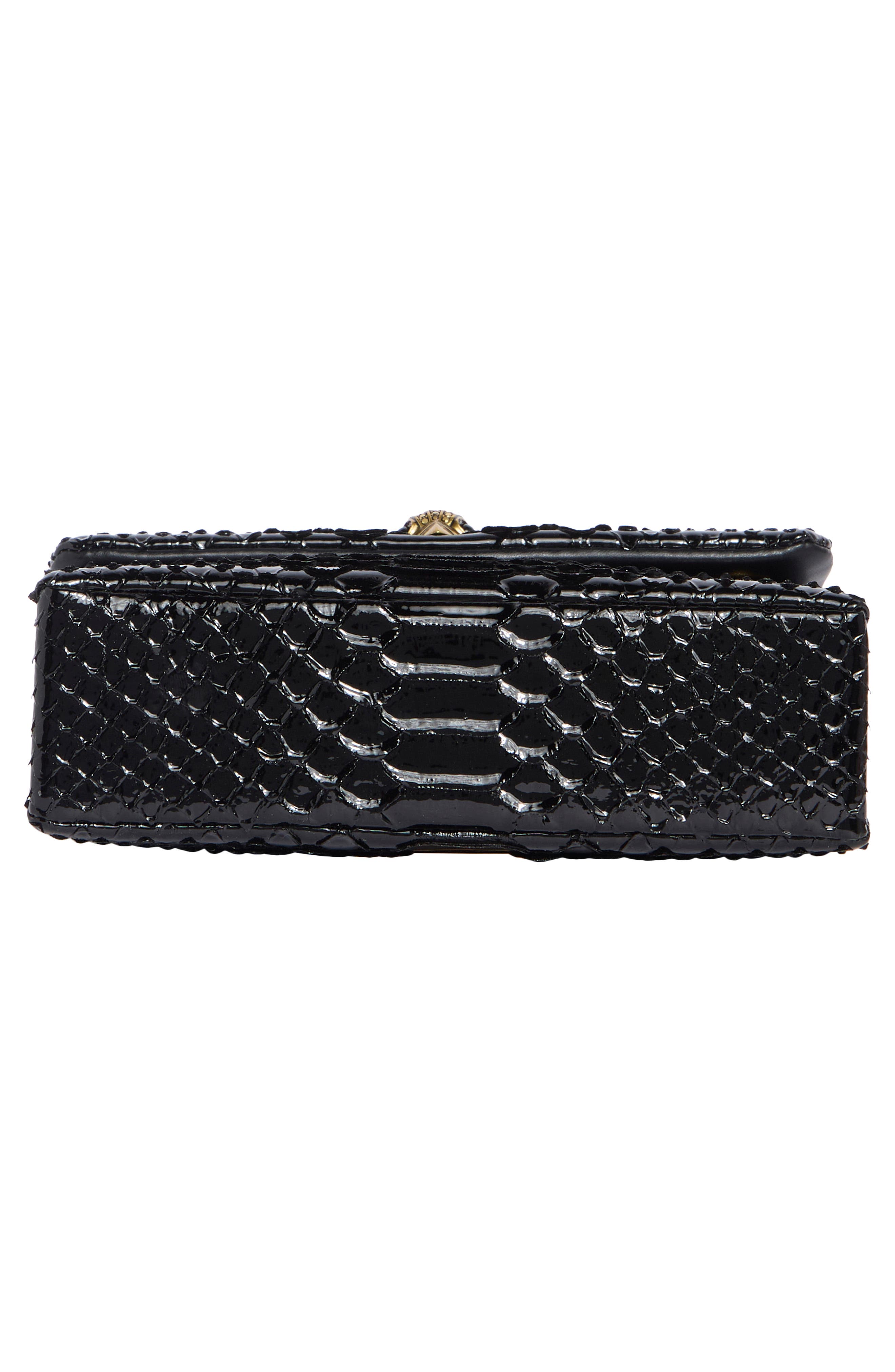 Kurt Geiger London Kensington Leather Mini Crossbody Bag, Alternate, color, Black