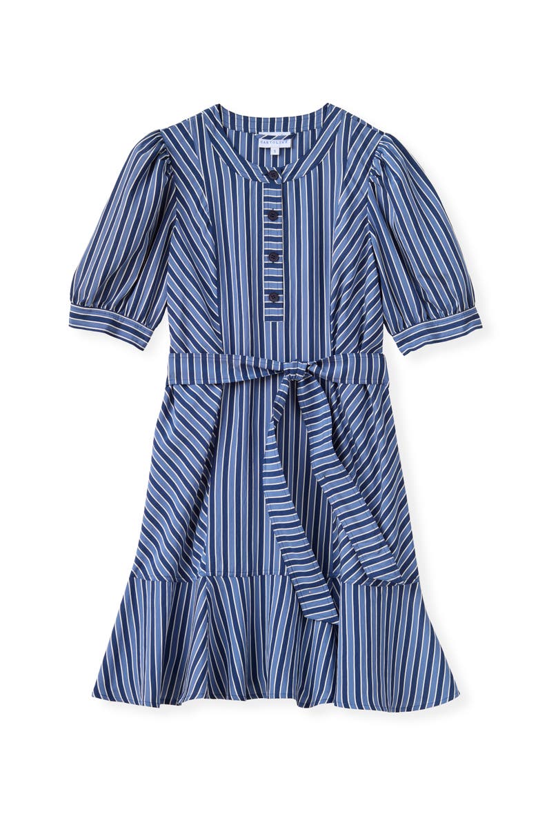 Cartolina Bonnie Striped Mini Dress, Main, color, Coastal Stripe