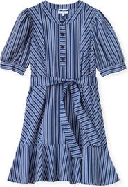 Cartolina Bonnie Striped Mini Dress