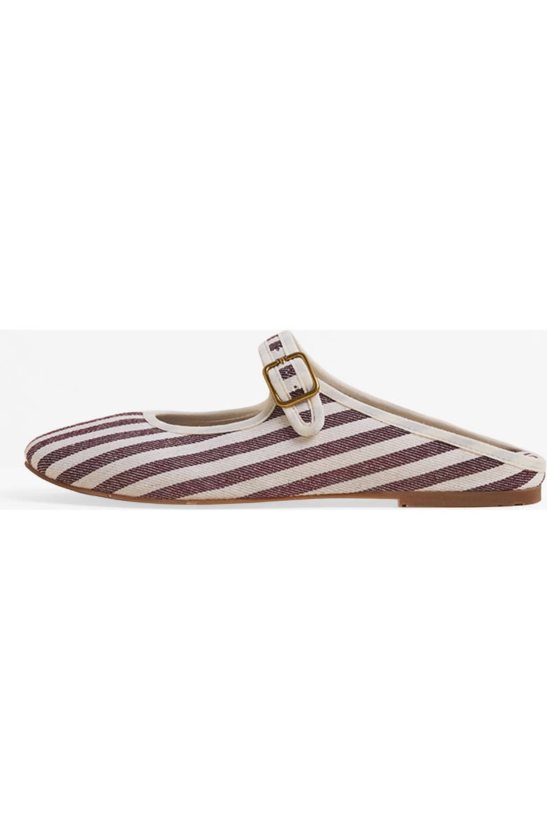 Charlotte Stone Willow Mary Jane Ballet Slide, Alternate, color, Umber Stripe
