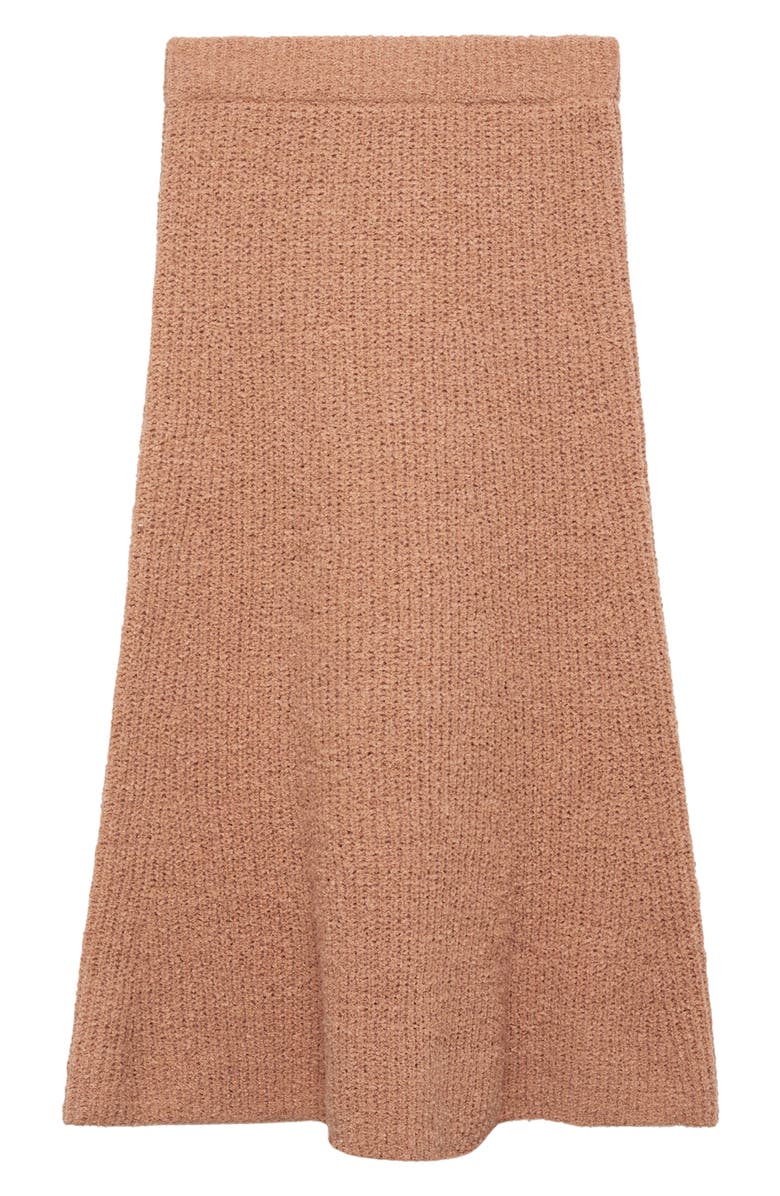 MANGO Rib Flare Midi Skirt, Alternate, color, 