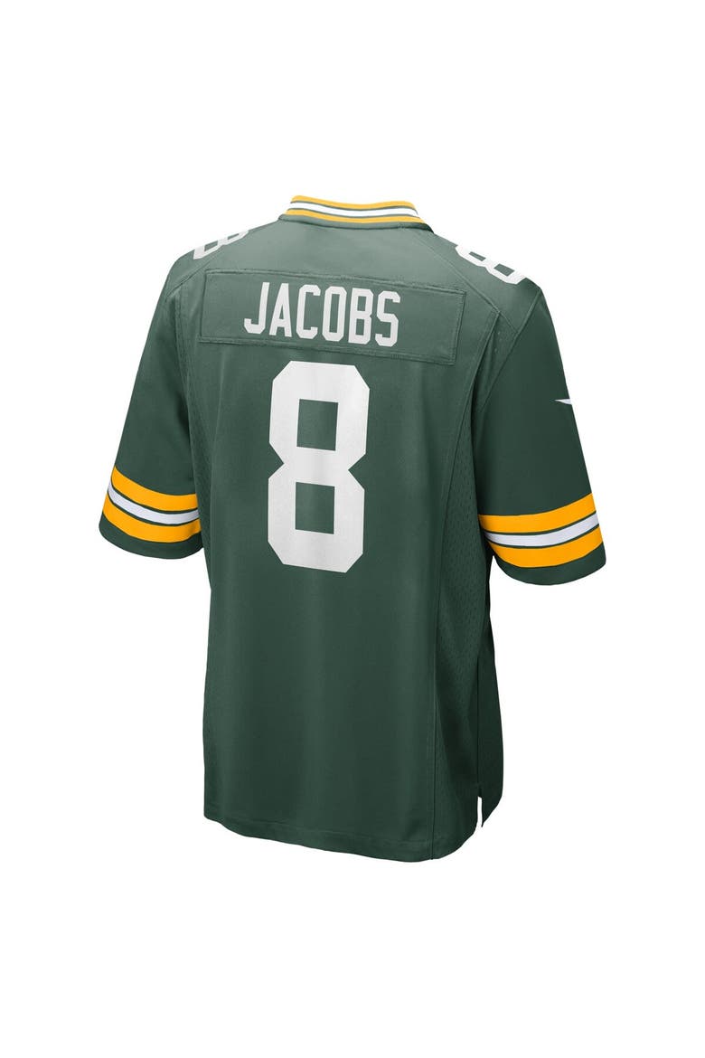 Men's Nike Josh Jacobs  Green Green Bay Packers Team Game Jersey, Alternate, color, Green