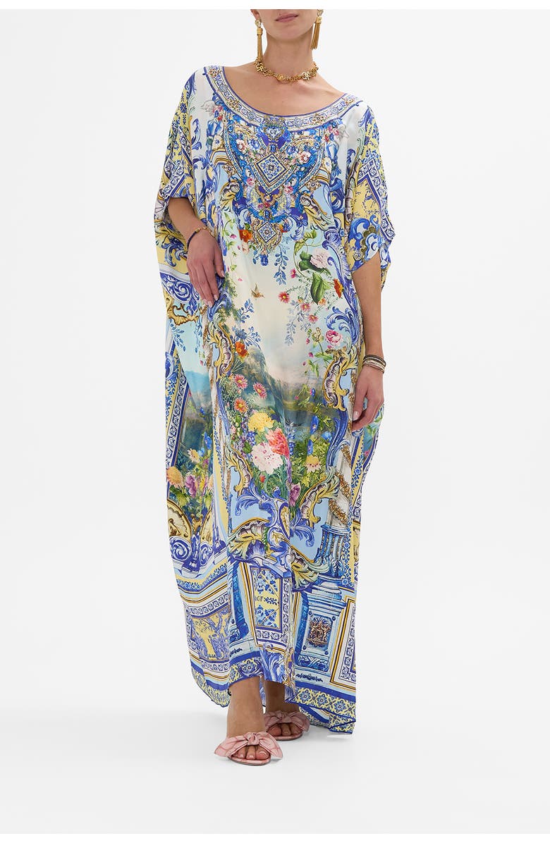 Camilla Round Neck Kaftan Wall To Wall Wonders, Main, color, 
