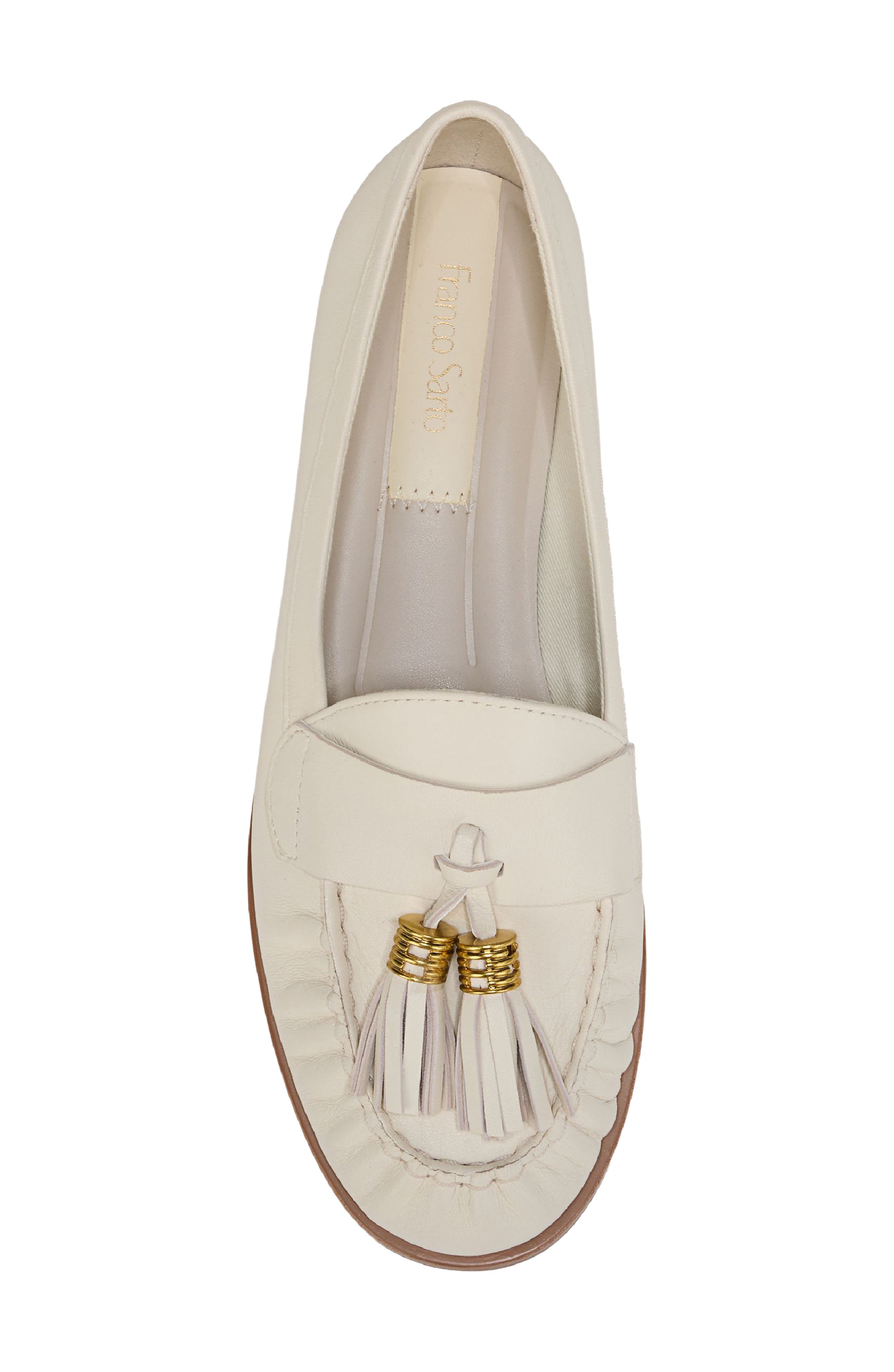 Franco Sarto Carita Tassel Loafer, Alternate, color, Marshmallow