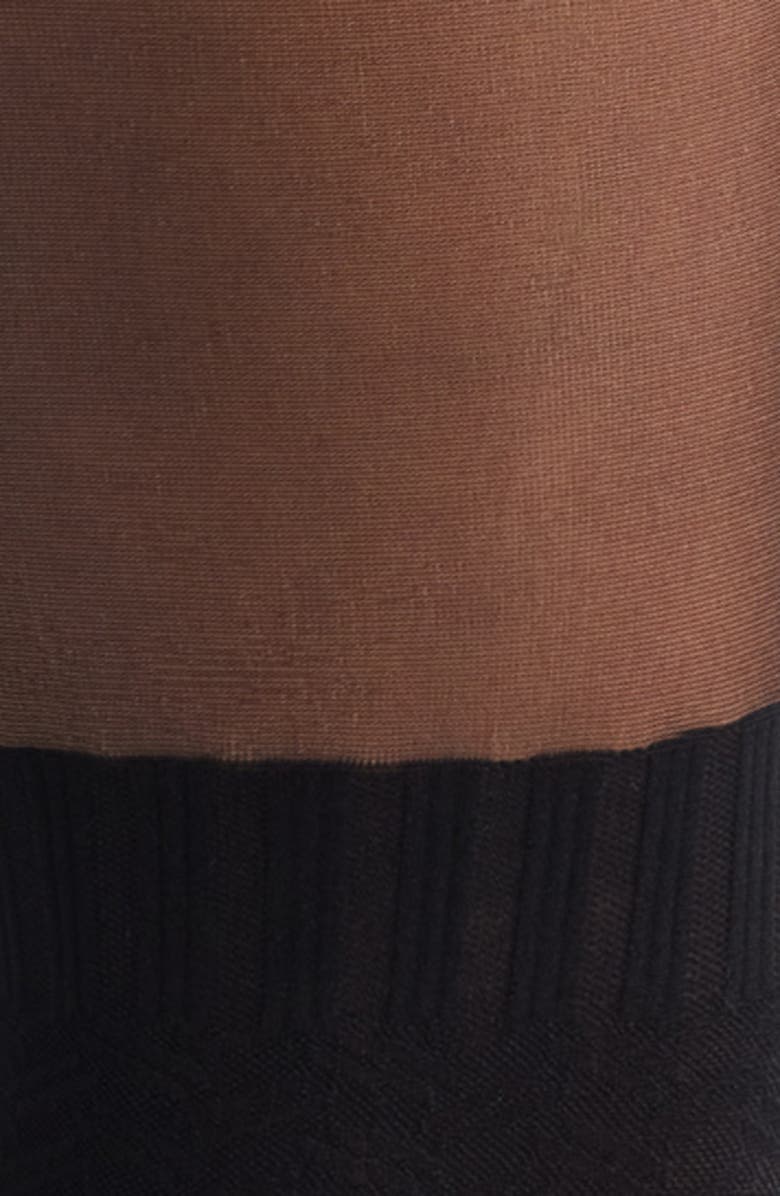 Hue Faux Textured Thigh High Tights, Alternate, color,