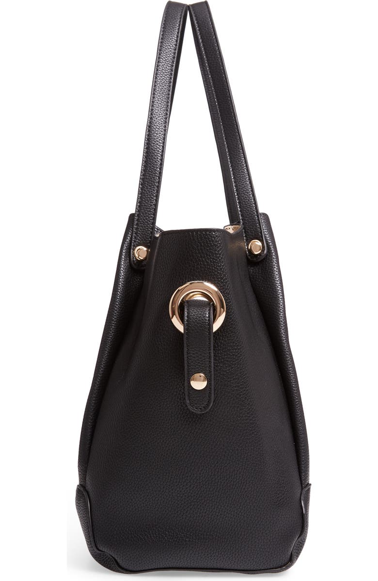 Sondra Roberts Faux Leather Satchel, Alternate, color,