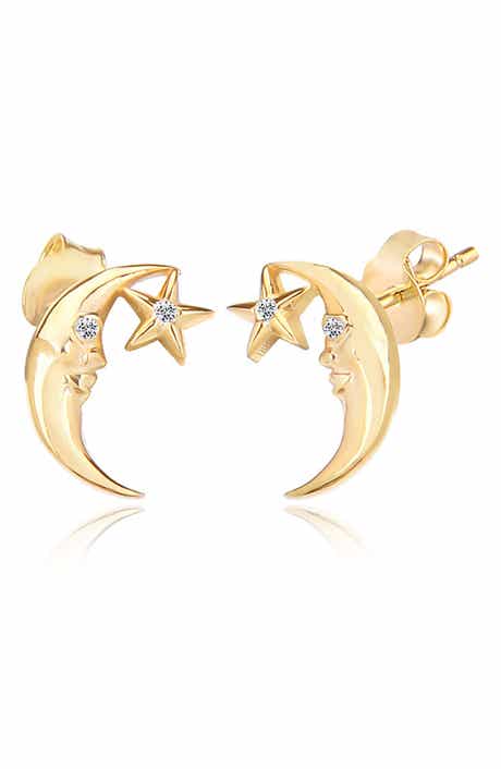 GABI RIELLE Moonlit Stud Earrings
