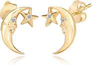 GABI RIELLE Moonlit Stud Earrings
