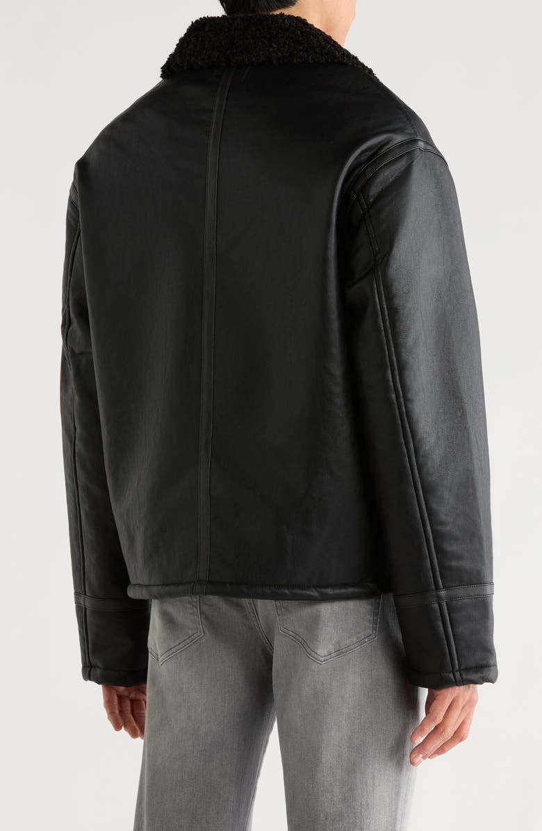 Noize Faux Leather Short Jacket, Alternate, color, Black