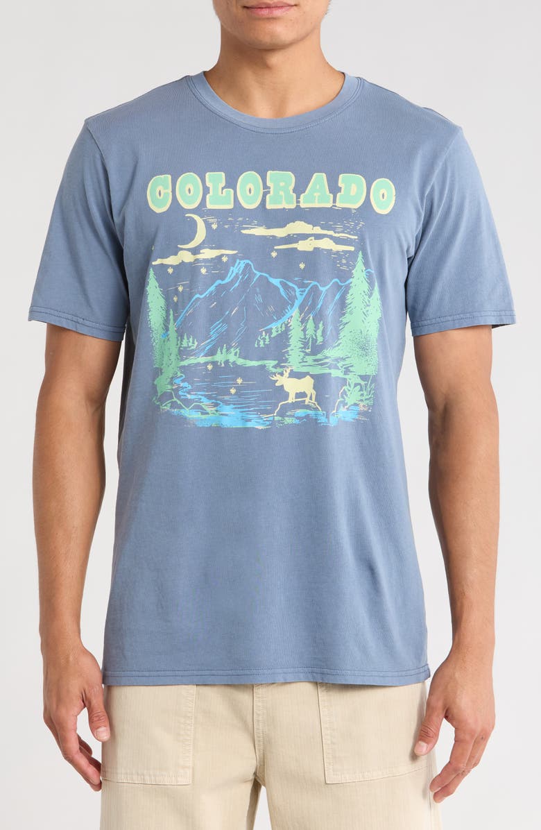 Goodie Two Sleeves Colorado Graphic T-Shirt, Main, color, China Blue