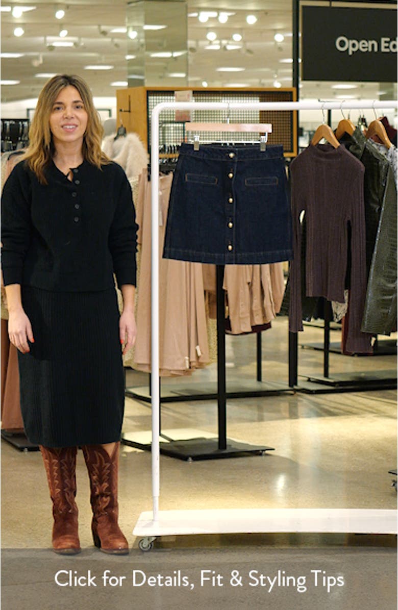 Studded Denim Miniskirt, sales video thumbnail