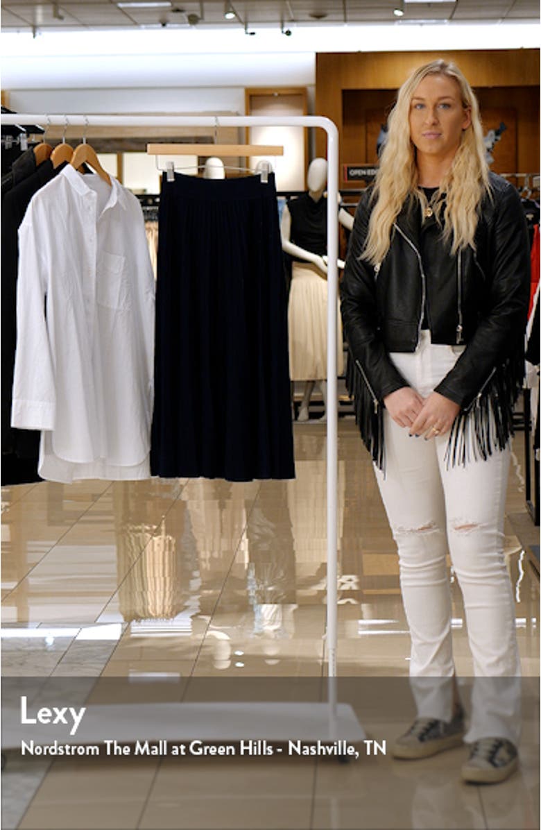 Pleated Midi Skirt, sales video thumbnail