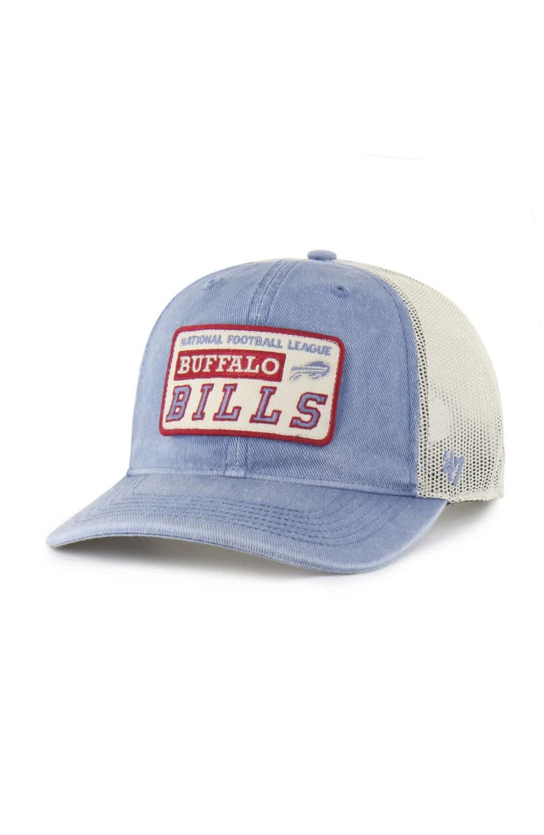 '47 Men's '47  Royal Buffalo Bills Canteen Relaxed Trucker Adjustable Hat, Main, color, 