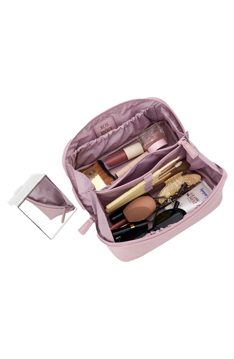 Béis The Wicked Faux Leather Toiletry Bag, Alternate, color, 