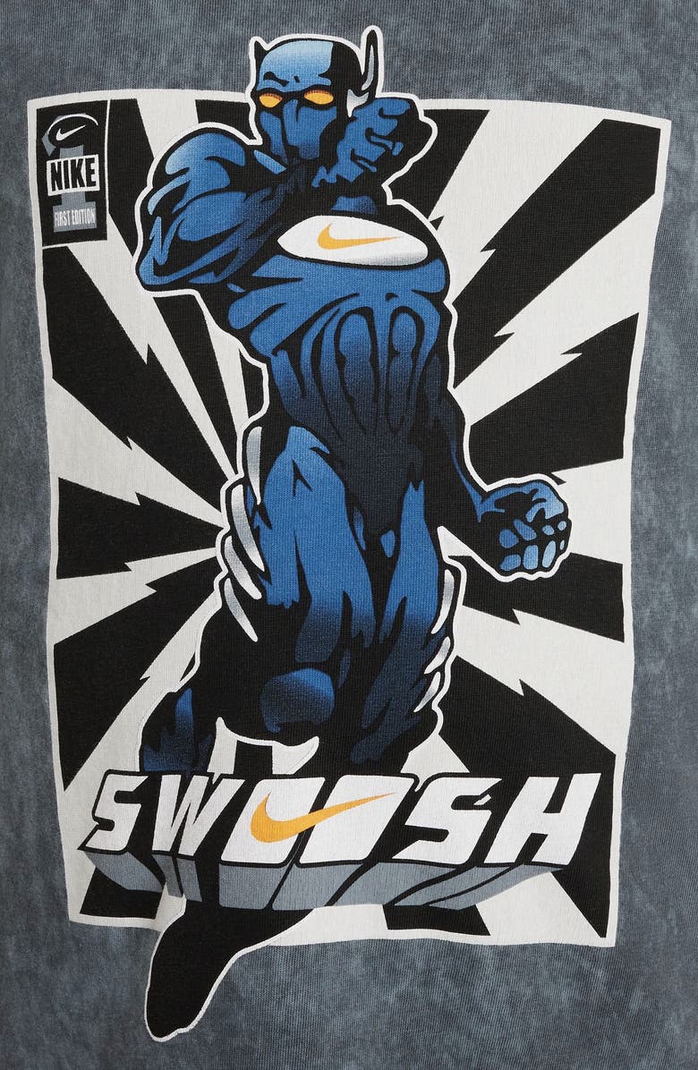 Nike Kids' Sportswear Cotton Graphic T-Shirt, Alternate, color, Anthracite