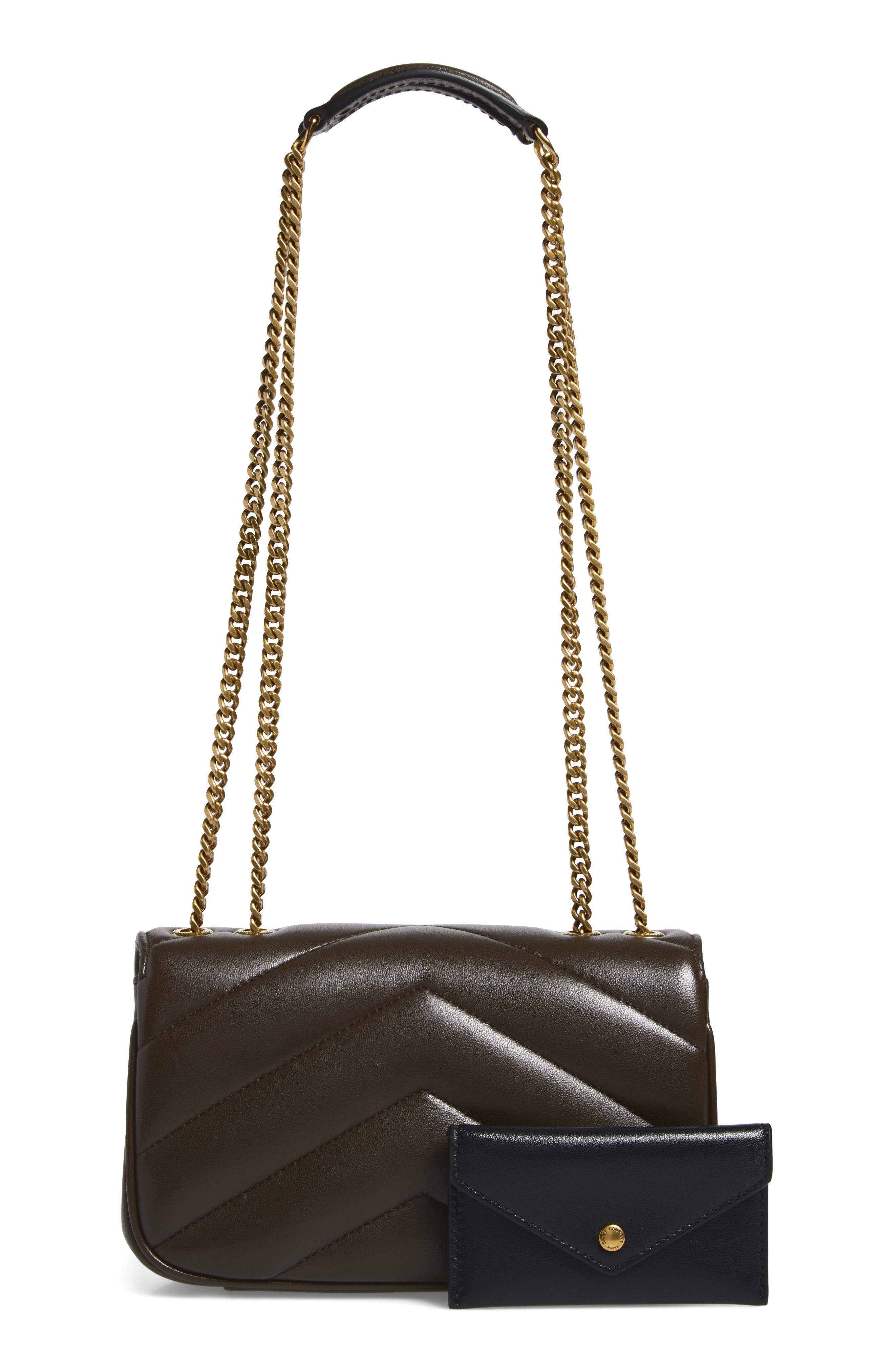 Mini Loulou Quilted Leather Shoulder Bag, Alternate, color, LIGHT MUSK