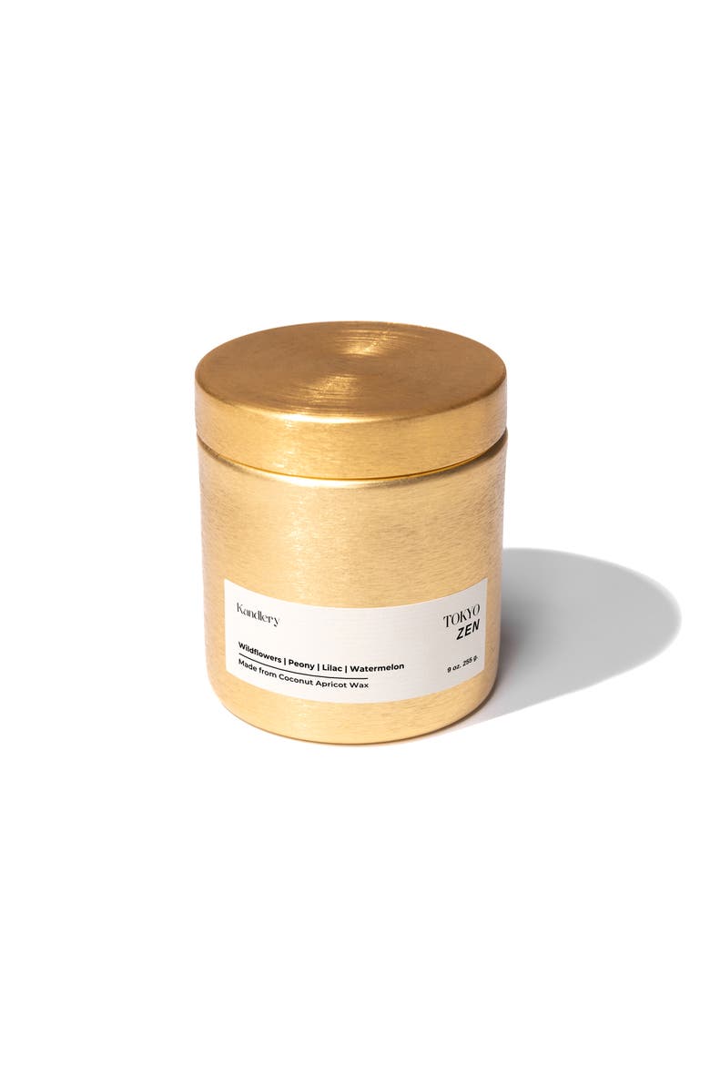 Tokyo Zen Japanese Rose Peony Luxury Candle, Main, color, No Color