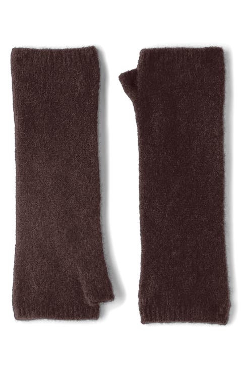 Cashmere & Silk Blend Boucle Glovelettes