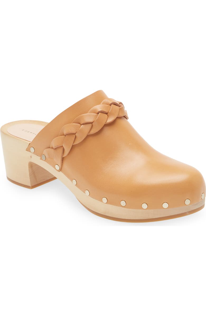 Loeffler Randall Lupa Mid Heel Clog, Main, color, Honey