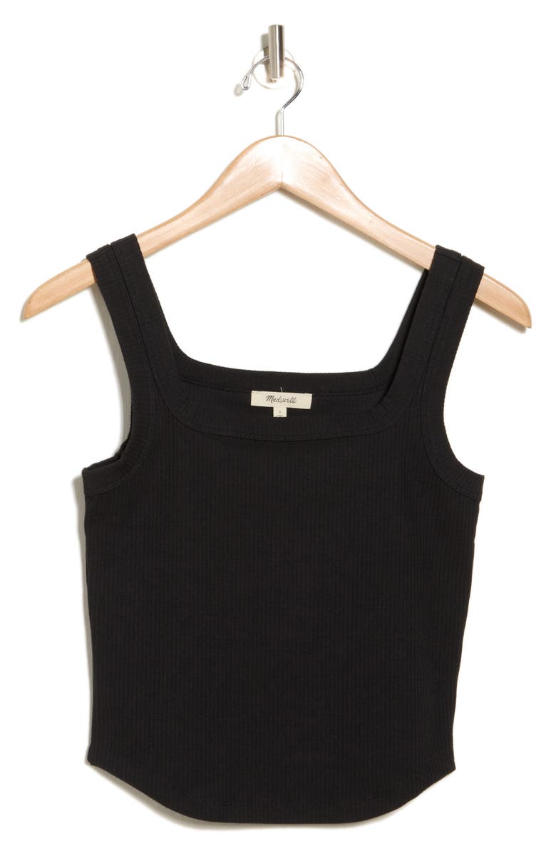 Madewell Luma Tank, Alternate, color, Jet Black
