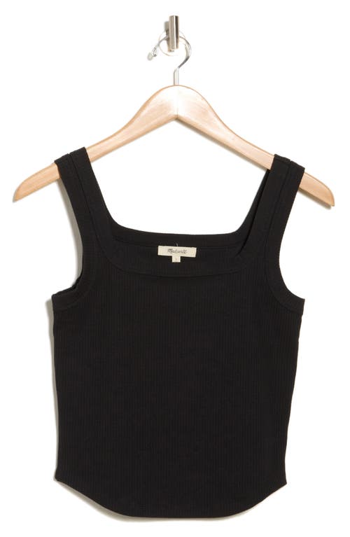 Madewell Luma Tank In Jet Black