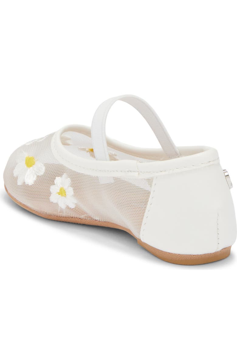 bebe Kids' Embroidered Mesh Flat, Alternate, color, White