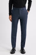 BOSS Genius Flat Front Virgin Wool Dress Pants