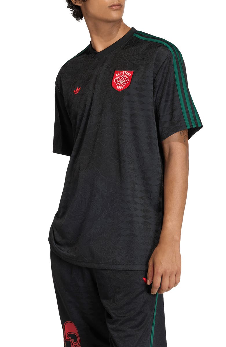 adidas Roses All Star Jersey, Main, color, Black/ Collegiate Green/
