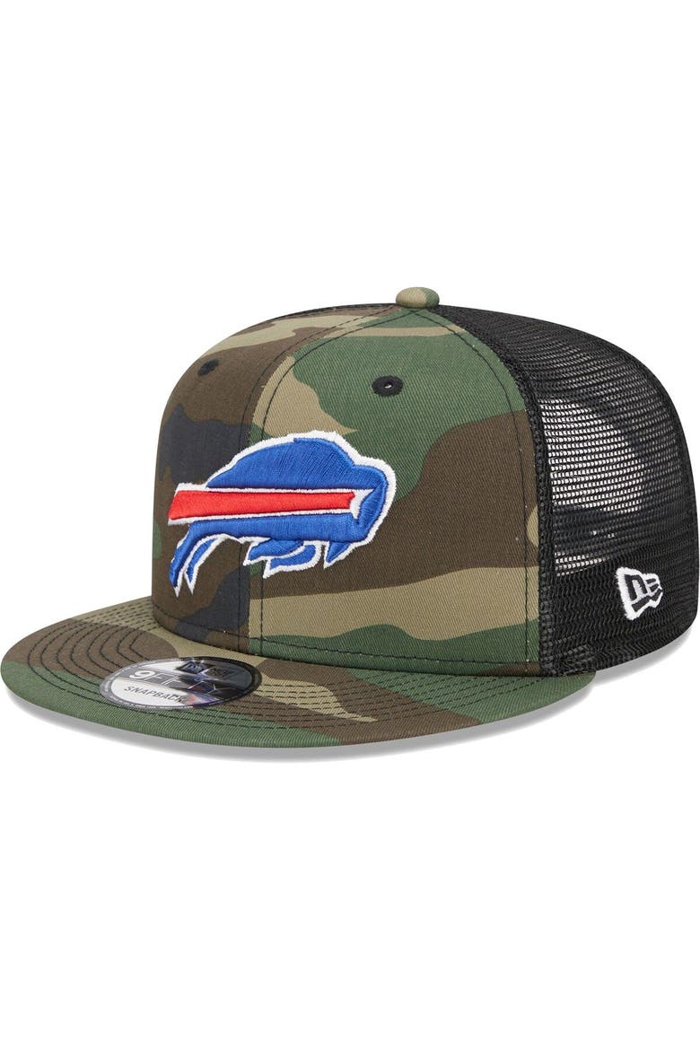 Men's New Era Camo Buffalo Bills  Main Trucker 9FIFTY Snapback Hat, Main, color, Camo