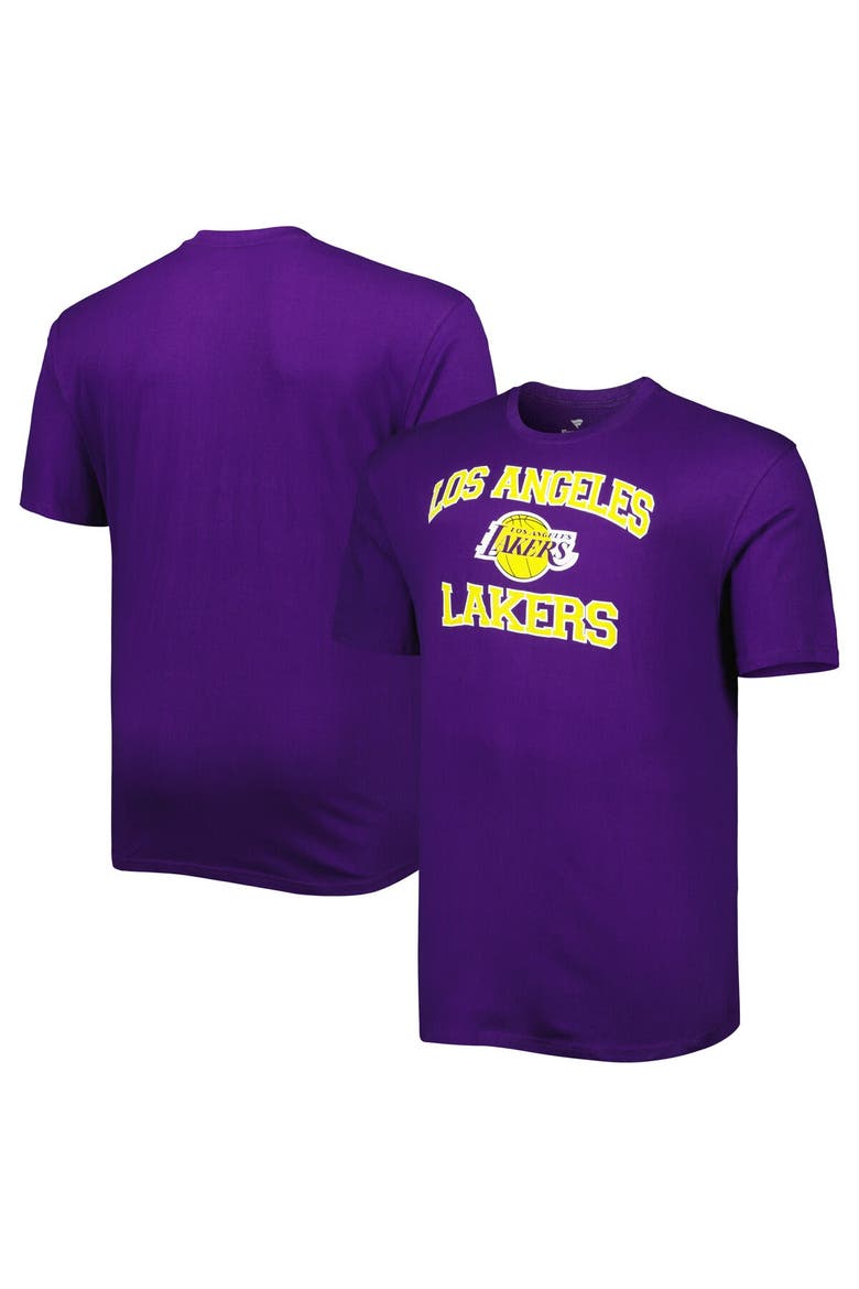 Men's Purple Los Angeles Lakers Big & Tall Heart & Soul T-Shirt, Main, color, Purple