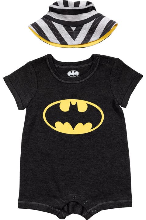 Justice League Batman 2-Piece Romper and Sun Hat Set