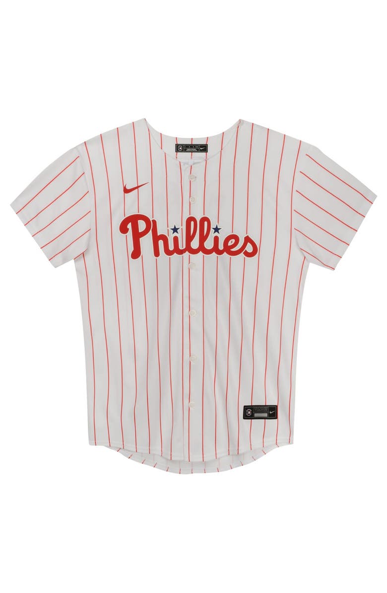 Nike Preschool Nike Bryce Harper White Philadelphia Phillies Home Game Jersey, Alternate, color, White