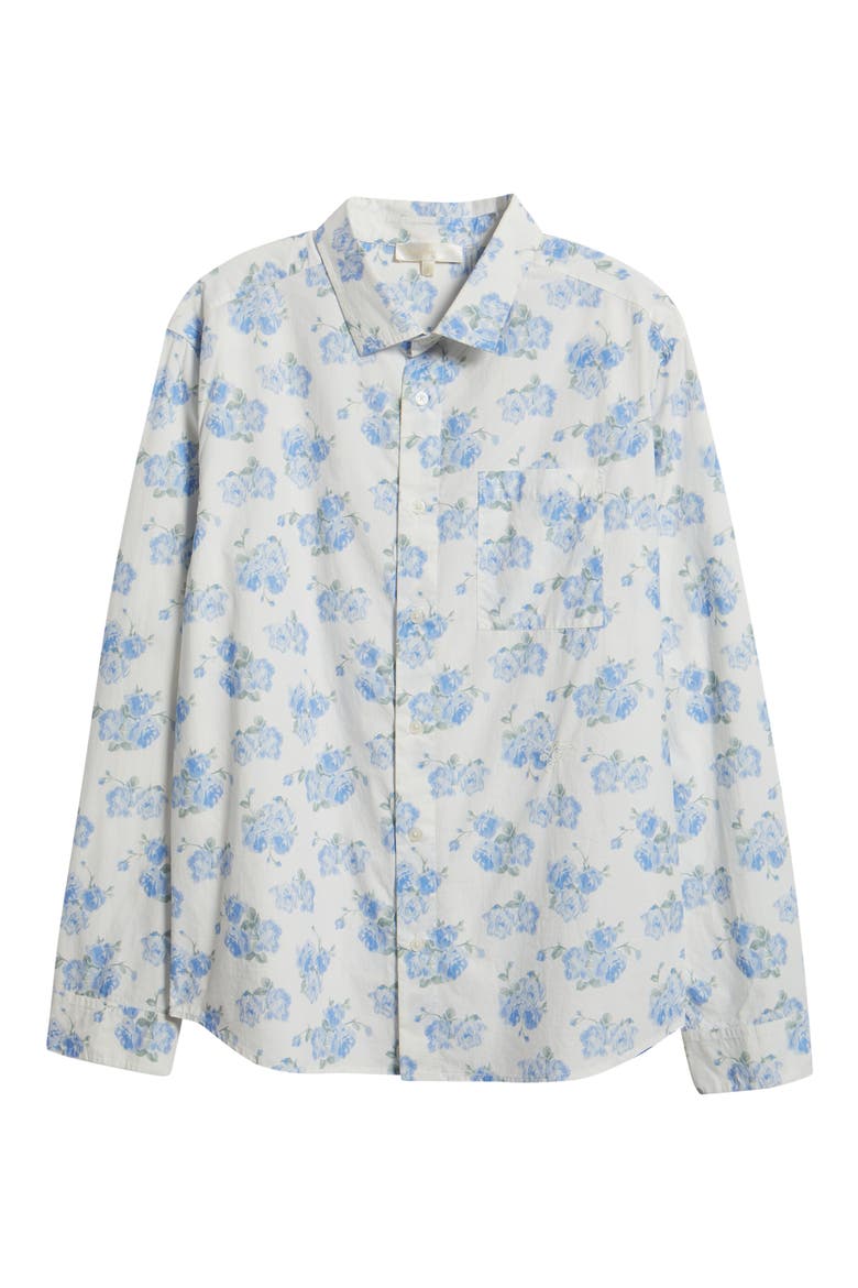 Hudley Cotton Shirt, Alternate, color, BLUE MARINA