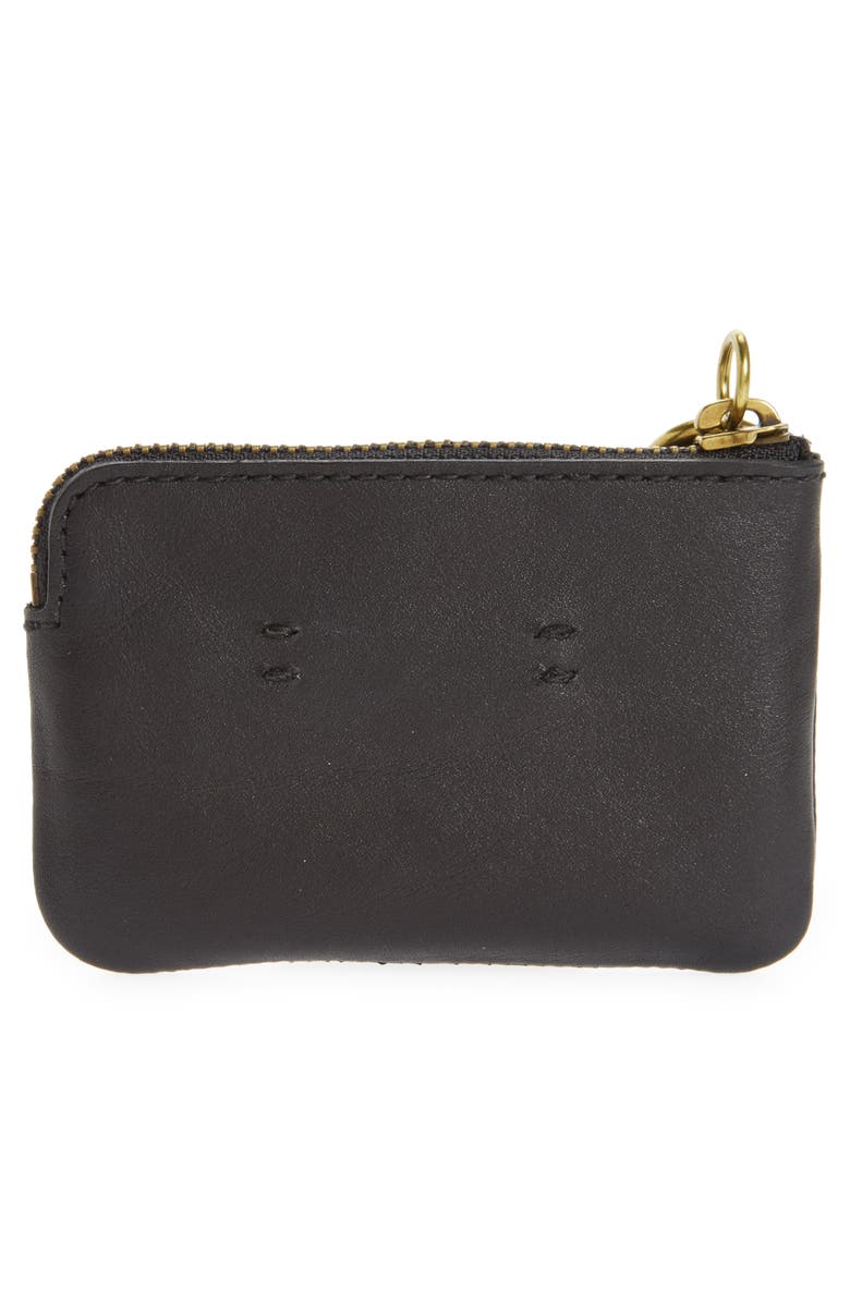 Madewell Mini The Leather Carabiner Pouch, Alternate, color, 