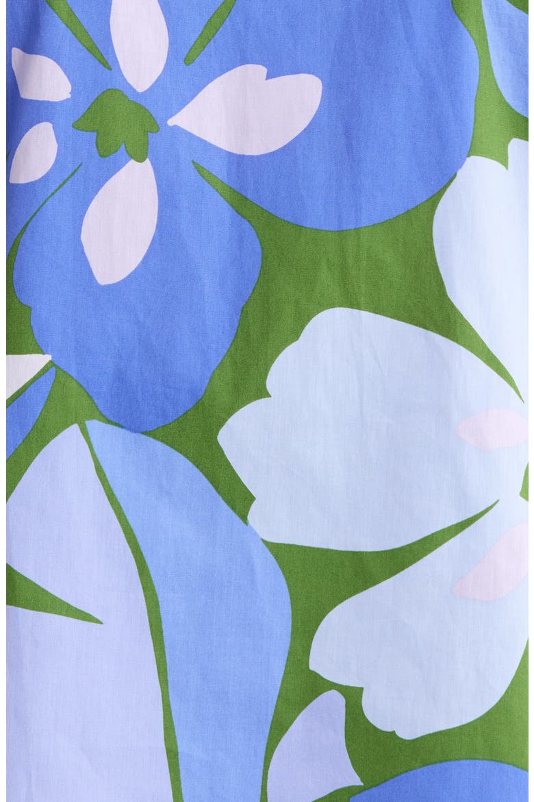 Dayana Floral Print Puff Sleeve Top, Alternate, color, GREEN-BLUE